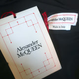 Alexander McQueen Bow Midi Skirt Black Taffeta Size 40 NEW