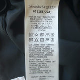 Alexander McQueen Bow Midi Skirt Black Taffeta Size 40 NEW