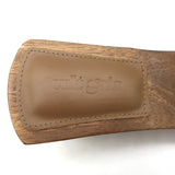 Cult Gaia Nia PVC Wood Sandals Size 37.5 Platform Slides