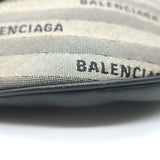 Balenciaga Souvenir XS Belt Bag Gray Logo Jacquard Canvas