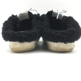 Golden Goose Glitter Superstar Sabot Shearling Sneakers Black Size 37