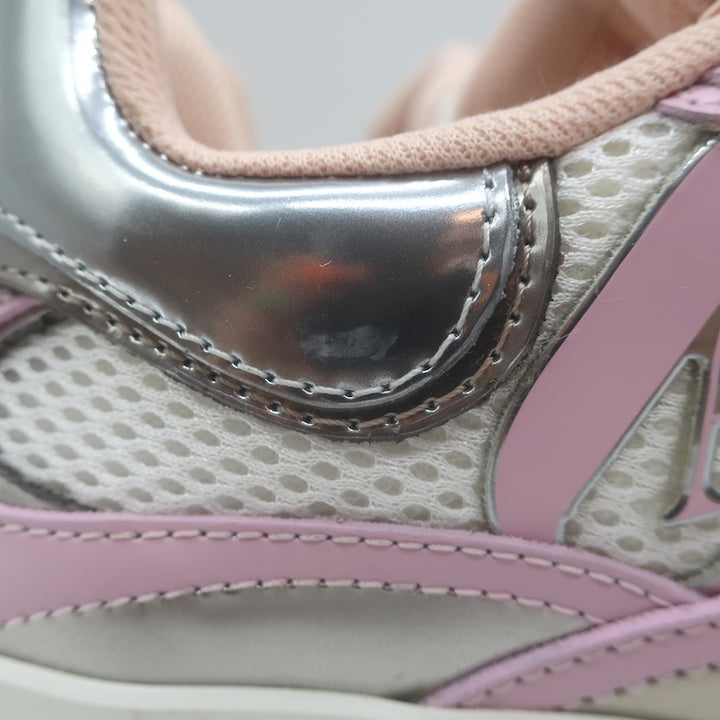 Alexander McQueen Sprint Runner Low-Top Sneakers Pink/Metallic Pewter Size 38