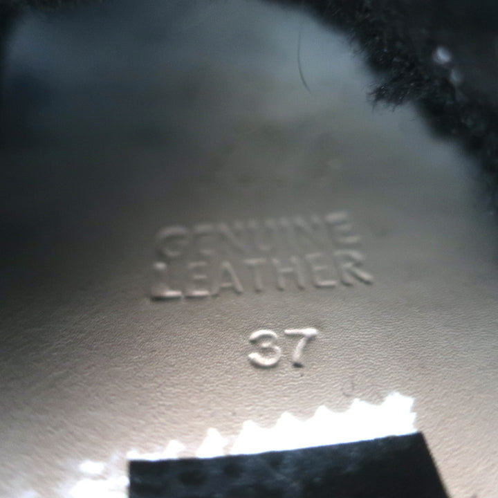 Golden Goose Glitter Superstar Sabot Shearling Sneakers Black Size 37