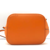 Fendi Mon Tresor FF PVC Mini Bucket Bag Orange Leather Crossbody