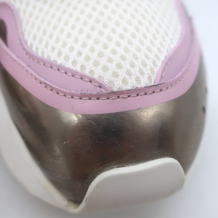 Alexander McQueen Sprint Runner Low-Top Sneakers Pink/Metallic Pewter Size 38