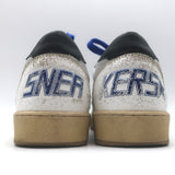 Golden Goose Ball Star Low Top Sneakers White & Neon Pink Leather Size 37