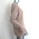 Jenni Kayne V-Neck Sweater Beige Cashmere-Blend Size Medium
