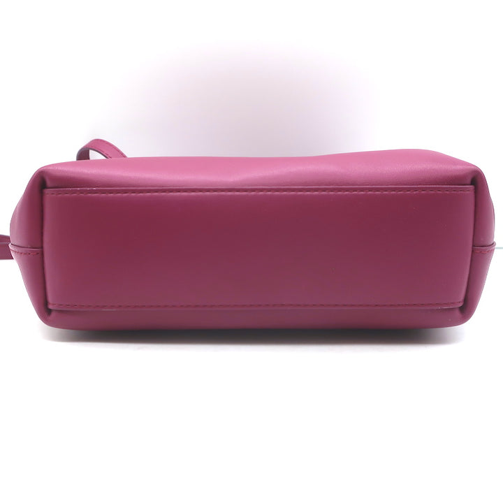 Bottega Veneta Small The Point Triangle Crossbody Bag Magenta Leather