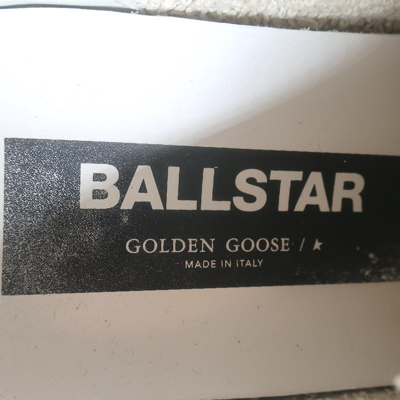 Golden Goose Ball Star Low Top Sneakers White &amp; Neon Pink Leather Size 37