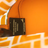 Fendi Mon Tresor FF PVC Mini Bucket Bag Orange Leather Crossbody