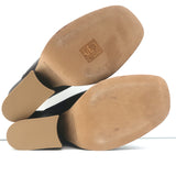 Bottega Veneta Stack Mules Dark Brown Leather Size 38.5 Open Toe Heels NEW