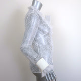 Magda Butrym Aveiro Ruffled Lace Shirt White Size 38 Long Sleeve Top