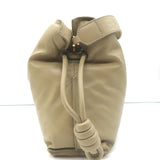 Loewe Flamenco Puffer Clutch Shoulder Bag Clay Leather NEW