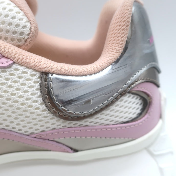 Alexander McQueen Sprint Runner Low-Top Sneakers Pink/Metallic Pewter Size 38