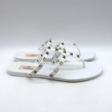 Valentino Rockstud Jelly Sandals White/Gold Size 38