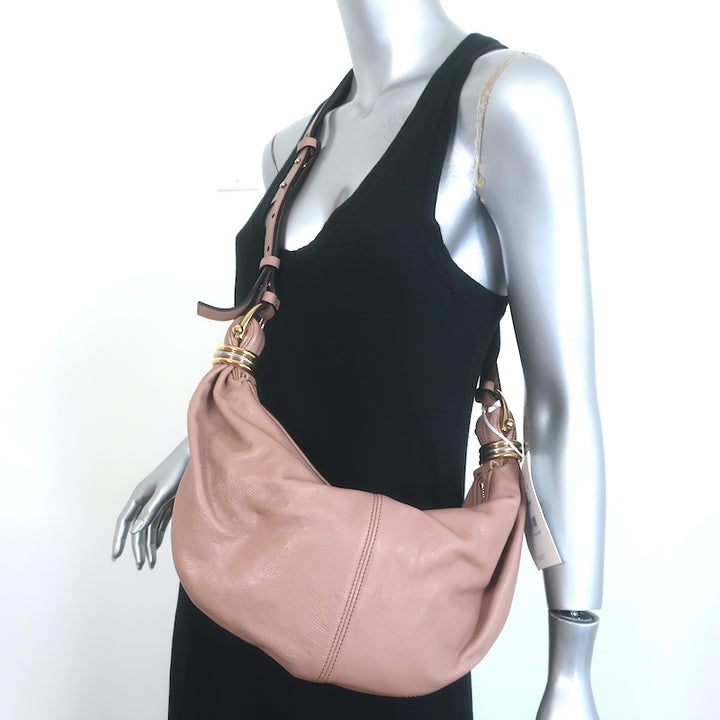 Chloe Small Bracelet Hobo Bag Woodrose Leather Crossbody NEW