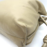 Loewe Flamenco Puffer Clutch Shoulder Bag Clay Leather NEW