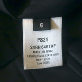 Oscar de la Renta Strapless Ruffled Taffeta Mini Dress Black Silk Size 6 NEW