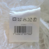 Magda Butrym Aveiro Ruffled Lace Shirt White Size 38 Long Sleeve Top