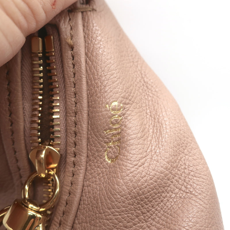 Chloe Small Bracelet Hobo Bag Woodrose Leather Crossbody NEW