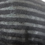 Alberta Ferretti Ruffled Lace-Front Turtleneck Sweater Black Size US 6