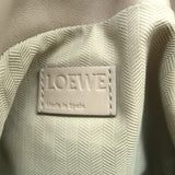 Loewe Flamenco Puffer Clutch Shoulder Bag Clay Leather NEW