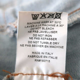 Retrofete Ada Puff Sleeve Denim Jacket Stonewash Blue Size Medium