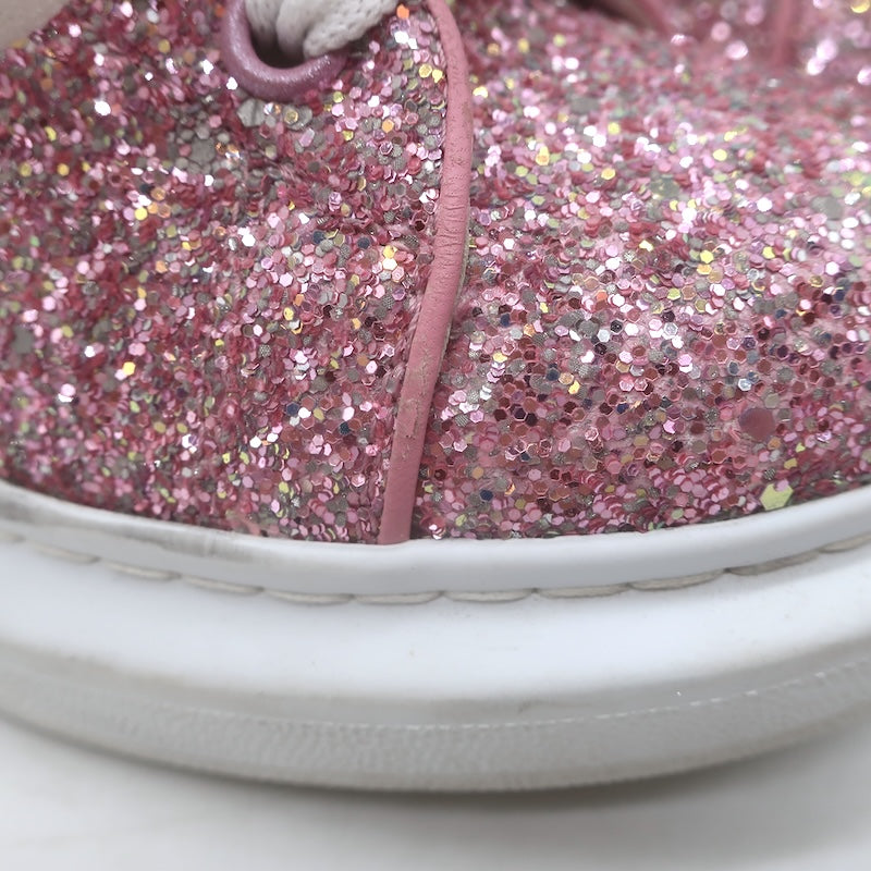 Alexander McQueen Glitter Oversized Sneakers Pink Size 38