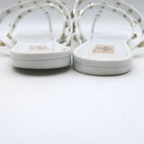 Valentino Rockstud Jelly Sandals White/Gold Size 38