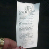 Alberta Ferretti Ruffled Lace-Front Turtleneck Sweater Black Size US 6