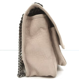 Saint Laurent Niki Medium Croc-Embossed Shoulder Bag Taupe Nubuck