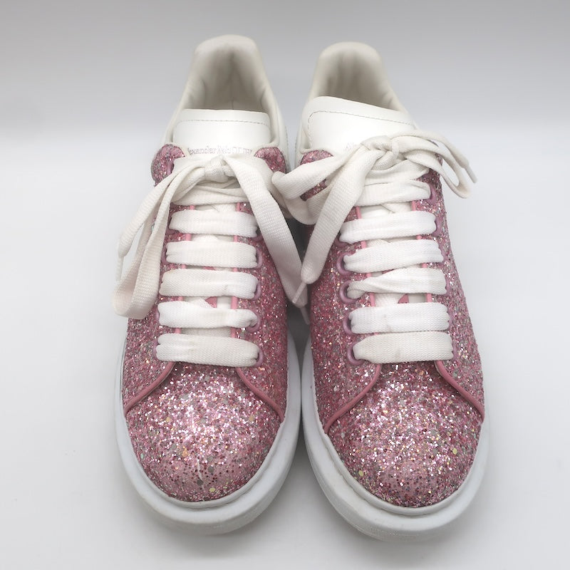 Alexander McQueen Glitter Oversized Sneakers Pink Size 38