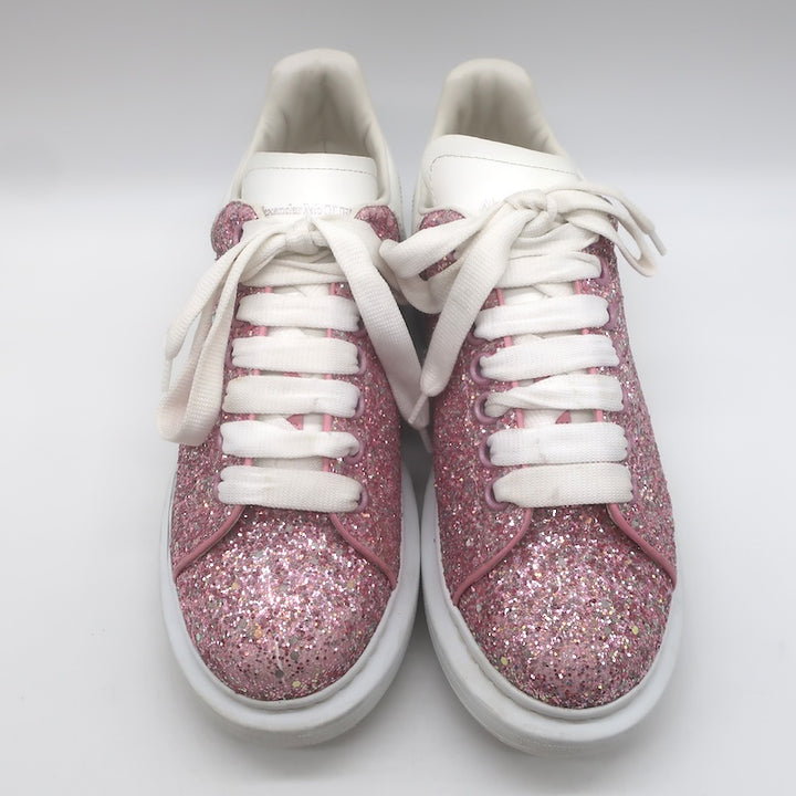 Alexander McQueen Glitter Oversized Sneakers Pink Size 38