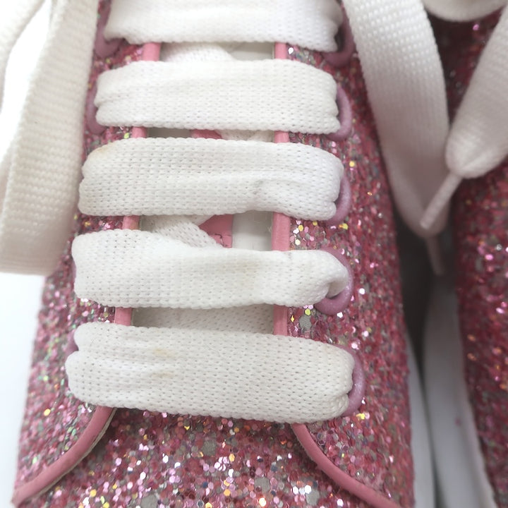 Alexander McQueen Glitter Oversized Sneakers Pink Size 38