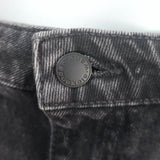 Alexander Wang Bite High Rise Denim Shorts Black Cotton Size 29 NEW