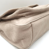 Saint Laurent Niki Medium Croc-Embossed Shoulder Bag Taupe Nubuck