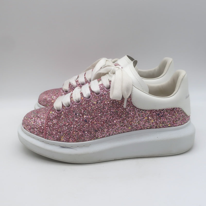Alexander McQueen Glitter Oversized Sneakers Pink Size 38