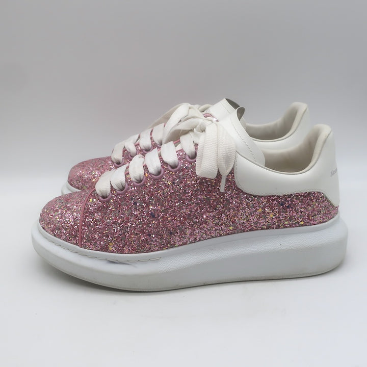 Alexander McQueen Glitter Oversized Sneakers Pink Size 38