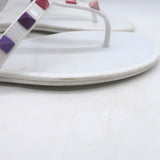 Valentino Rockstud Jelly Sandals White/Multicolor Size 38