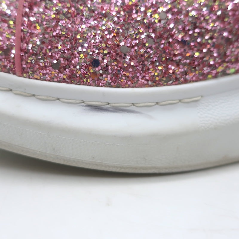Alexander McQueen Glitter Oversized Sneakers Pink Size 38