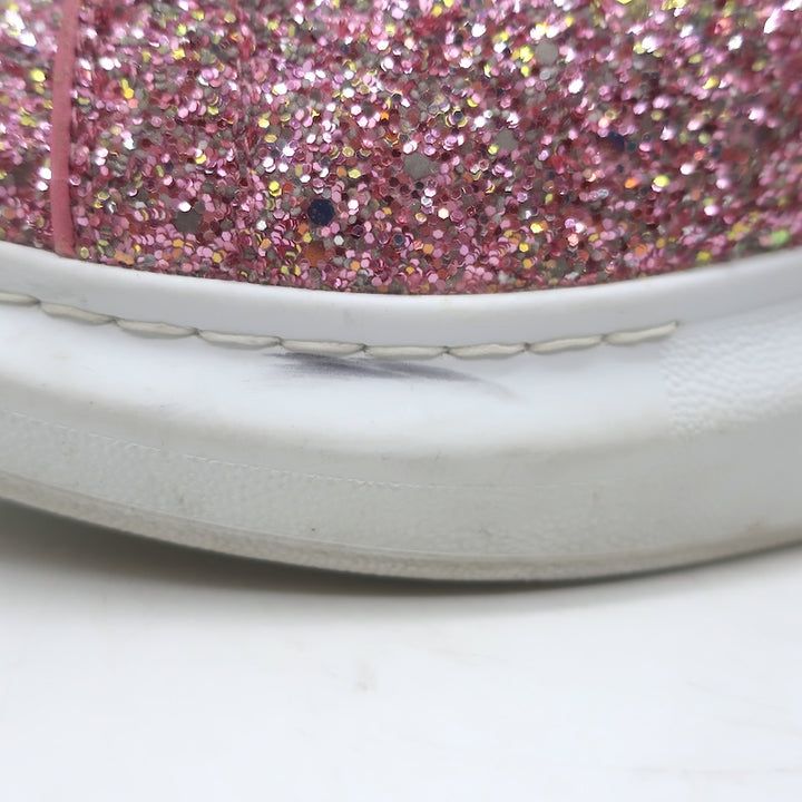 Alexander McQueen Glitter Oversized Sneakers Pink Size 38