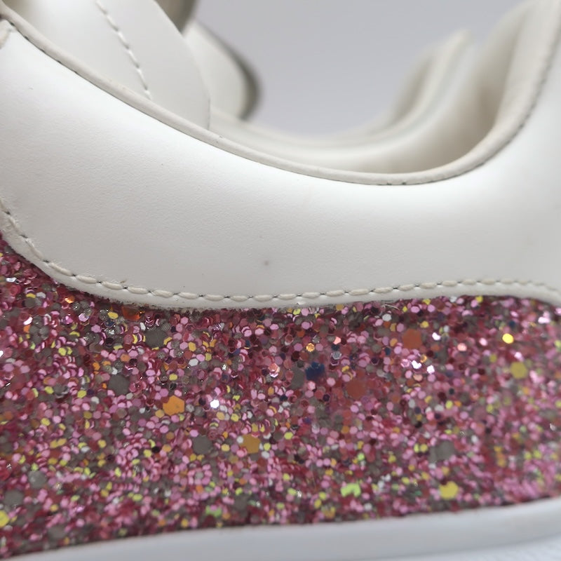 Alexander McQueen Glitter Oversized Sneakers Pink Size 38