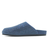 Sandro Elypsee Rhinestone-Embellished Clog Mules Blue Suede Size 41 NEW