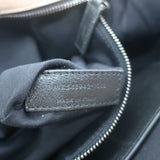 Saint Laurent Niki Medium Croc-Embossed Shoulder Bag Taupe Nubuck