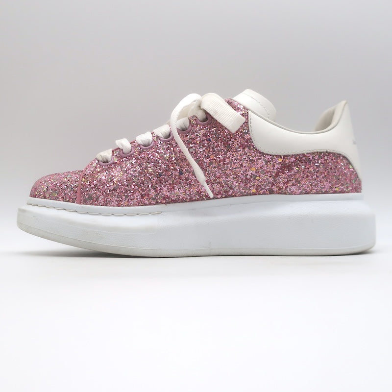Alexander McQueen Glitter Oversized Sneakers Pink Size 38