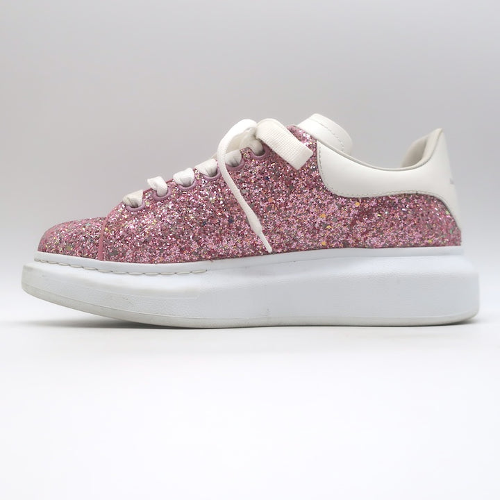 Alexander McQueen Glitter Oversized Sneakers Pink Size 38