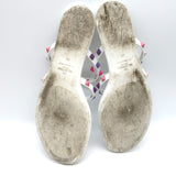 Valentino Rockstud Jelly Sandals White/Multicolor Size 38