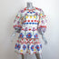 Borgo De Nor Puff Sleeve Mini Dress Tabi White/Multi Floral Print Cotton Size 10