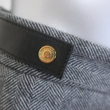 Gucci Tom Ford Herringbone Straight Leg Trousers Gray Wool Size 38