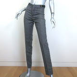 Gucci Tom Ford Herringbone Straight Leg Trousers Gray Wool Size 38